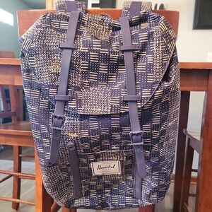 Herschel Supply Company Navy and White Pattern Backpack